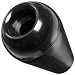 DimcoGray Black Phenolic Ball Thru Hole Tapered Knob Female, .380/.385 Cored Hole x 5/16 Depth, 1-3/16" Diameter x 1-3/4" Height x 9/16 Hub Dia (Pack of 10)