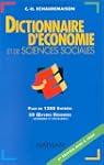 DICTIONNAIRE D'ECONOMIE ET DE SCIENCE...