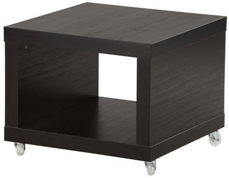 Ikea Lack Coffee/Side Table Multi Use On Casters Black-brown