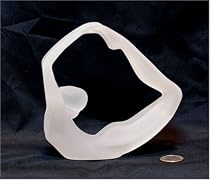Yoga Positions Acrylic Glass Look Statue Figurine Frosted White Dhanurasana Bow Pose 3