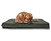 Furhaven Snuggle Terry & Suede Mattress Egg Crate Orthopedic Foam Dog Bed - Forest, Jumbo (X-Large)