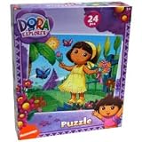 Dora the Explorer 24-Piece Jigsaw Puzzle, Dora with Flowers