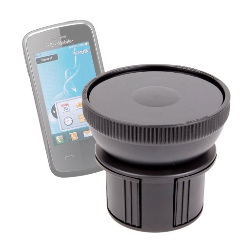 DURAGADGET Solid Cup Holder Mount For T-Mobile Vairy Touch II - Text & Vibe Smile E200 Phones