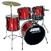 Cannon JAMM V Complete 5 Piece Drum Seat, Stands &amp; Cymbals - Metallic Red