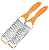 Progressive International S4 Fine and Medium Snap Fit Hand Graters with Etched Stainless Steel Grating Surface, Set of 2