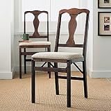 Queen Ann Folding Chairs, Set of Two by Brookstone