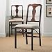Queen Ann Folding Chairs, Set of Two