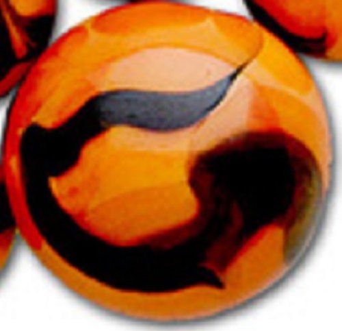 Mega Marble - BENGAL TIGER ToeBreaker - Jumbo 2 Inch Glass Marble