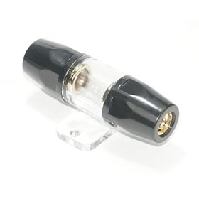 Raptor GFBW1 4/8 Guage Water-Resistant Fuse Block (Black)