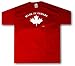 Made In Canada Logo RED T Shirt Small thru 5X, xl