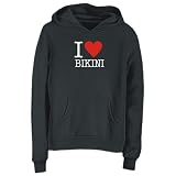 Sweatshirt Woman Black  Love Classic Bikini  Marshall Islands City