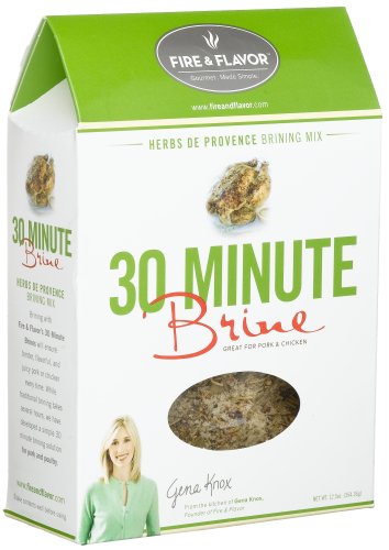 FIRE & FLAVOR 30 Minute Brine, Herbs De Provence Brining Mix for Pork & Chicken, 12.5-Ounce Packages (Pack of 4)