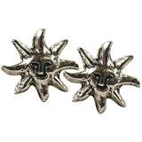 Stud Earrings Sterling Silver -Suns