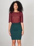 American Apparel Interlock Pencil Skirt