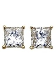 IGI Certified 14k Gold Princess-Cut Diamond Studs (1/4 cttw, H-I Color, SI2-I1 Clarity)
