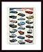 American Cars by unknown 15.75X19.75 Framed with Black Wood Frame