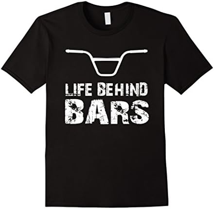 Men's Life Behind Bars BMX Tshirt Medium Black