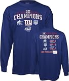 New York Giants 3X Super Bowl Champions Long Sleeve Champs T-shirt