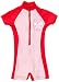 Playshoes Unisex - Baby Babybekleidung/ Badebekleidung UV-Schutz nach Standard 801 und Oeko-Tex Standard 100 Einteiler Schmetterling 460061, Gr. 74/80, Rosa (900 original)