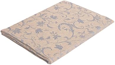Vaitkute 110048 - Tovaglia Minija in jacquard con orlo semplice 100% lino lavabile a 60&ordm; 207 g/m2 148 x 250 cm colore: grigio-blu/beige