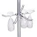 Wenko 5717100 Gläserhalter Structura Ring-Loc - für Teleskopstange, für bis zu 15 Gläser, 28 x 28 x 5.5 cm, Chrom