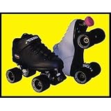 Riedell Carrera Black Quad Speed Skates