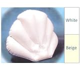 Large Inflatable Sea Shell shaped Bath Pillow with Suction Cups