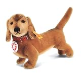 BAZI Mohair Dachshund made by Steiff in Germany, plush dog / toy.