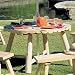 48" Round Umbrella Table - 28" Height