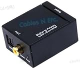 Digital Coax & Optical Toslink to Analog Audio Converter