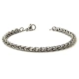 Titanium 4MM Wheat Link Bracelet