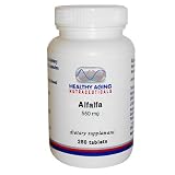 Healthy Aging Nutraceuticals Alfalfa 550 Mg 250 Tablets (Pack of 3)