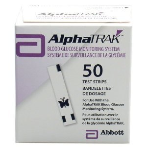 AlphaTRAK Blood Glucose TEST STRIPS - 50 Count