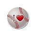 Rubber Round Coaster 4 Pack of I Love Baseball (Astros, Twins, Dodgers, Yankees, Brewers, Oakland Athletics, Mets, Mariners, Phillies, Rays, Pirates, Rangers, Padres, Blue Jays, Giants, Cardinals, Nationals)