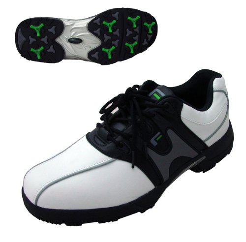 Forgan Waterproof Mens Golf Shoes WHITE/BLACK
