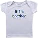 Baby : Luvable Friends Tee Top Little Brother, White 3-6 Months
