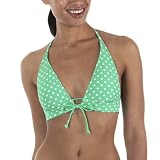 Mossimo Black: Dot Halter Swim Top - Parrot