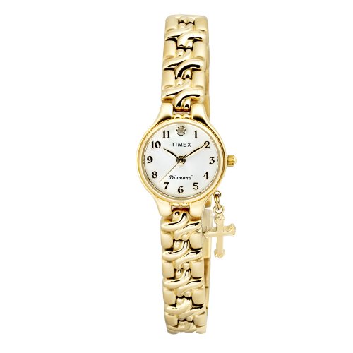 Timex Women's T24841 Diamond Accented Cross Watch