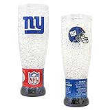 New York Giants NFL Crystal Pilsner Glass