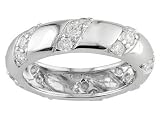 1.92CTW BELLA LUCE DIAMOND SIMULANT PLATINUM OVER STERLING SILVER RING
