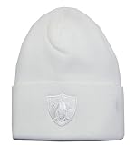 41FZk4xCBqL. SL160  NFL Beanie Oakland Raiders White Out Long Beanie Cap