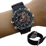 Secret Waterproof Spy Watch with Hidden Camera and 4GB Memory: hidden camera kits