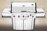 Vermont Castings Signature Series VCS5007P 39' Freestanding Gas Grill with 600 sq. in. Cooking Surface, 62,500 BTU Stainless Steel Burners, Infrared Rotisserie, Late@Night Cooking Lights, Warming Drawer, Side Burner, NeverFail Electronic Ignition and Stainless Steel Cart: Liquid Propane