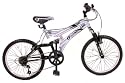 20" Full Suspension Mountain Bike Silver and Black