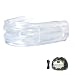 Brain-Pad LoPro+ Double Laminated Strap/Strapless Combo in one Adult Mouthguard (Clear/Clear)