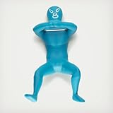 Luchador Bottle Opener Beer Cap Metal Ring Rare Novelty Gift In Blue Kikkerland