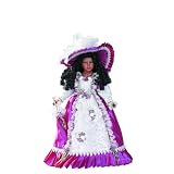 LUCIANA 18" Porcelain Black Victorian Dolls By Golden Keepsakes