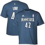 Adidas Minnesota Timberwolves Kevin Love Game Time T-Shirt Small