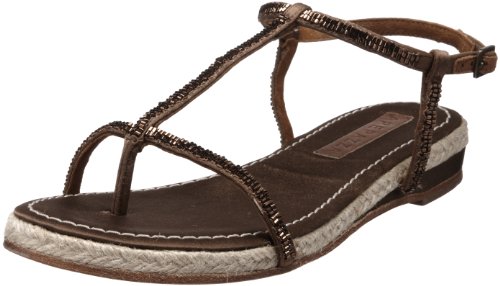 Apepazza Women's Mauritius Jeweled Strap Espadrille,Bronze,39 EU/9 M US