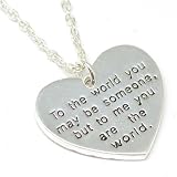 TOC 2 Sided Worded Love Necklace On an 16" Chain